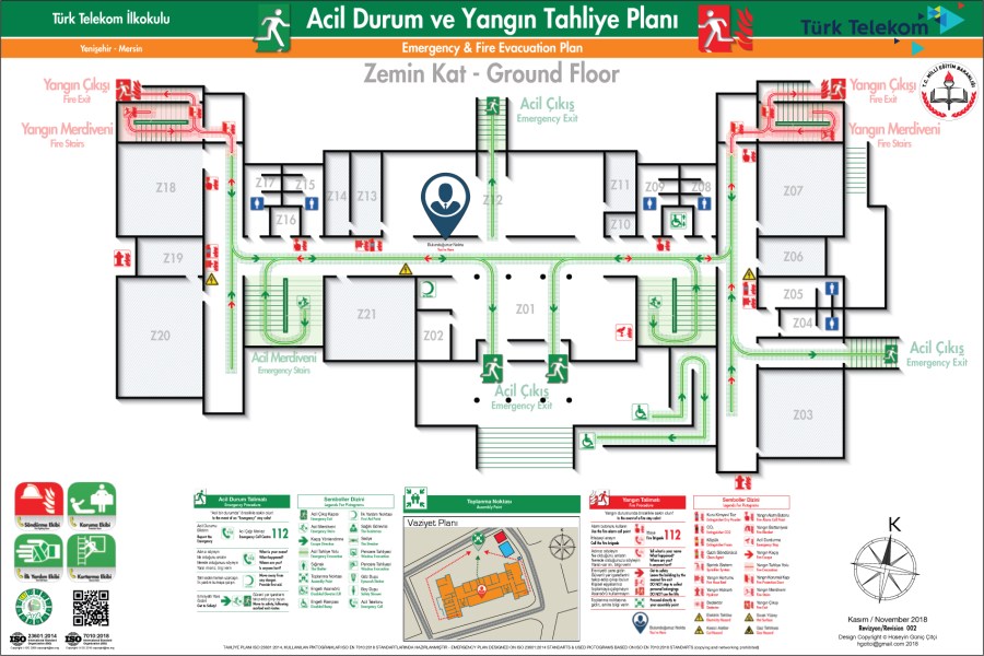 ISO 23601 Acil Durum ve Yangın Tahliye Planları