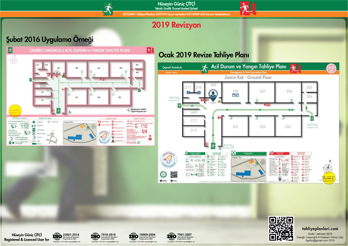 Anaokul Binası ISO 23601 Acil Durum ve Yangın Tahliye Planı