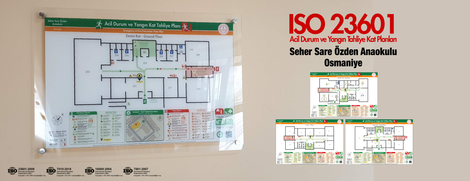Anaokul Binası ISO 23601 Acil Durum ve Yangın Tahliye Planı