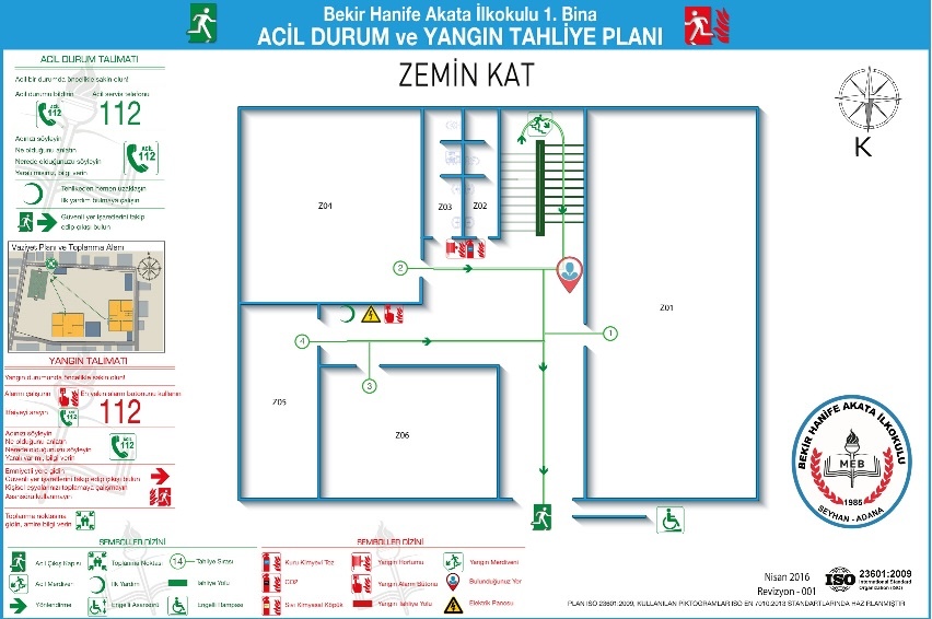 2016 Acil Durum Tahliye Planı