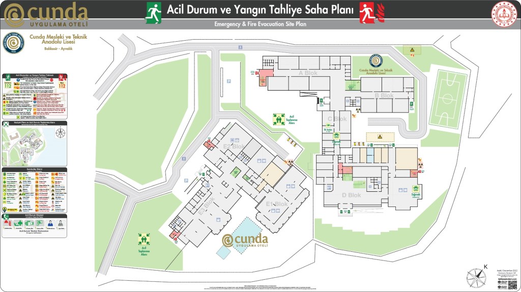 Turizm Meslek Konaklama ISO 23601 Acil Durum ve Yangın Tahliye Planı