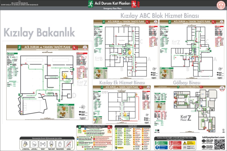 ISO 23601 Acil Durum ve Yangın Tahliye Planı Okul Tahliye Planı Örnekleri Tahliye Krokisi Örnekleri