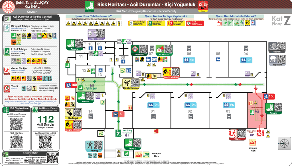 Lise Binası Risk Haritası
Kız İmam Hatip Anadolu Lisesi
ISO23601 Acil Durum ve Yangın Tahliye Planı
İHAL Acid Durum Eylem Planı