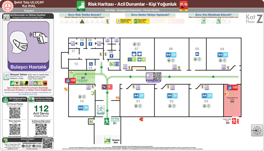 Lise Binası Risk Haritası
Kız İmam Hatip Anadolu Lisesi
ISO23601 Acil Durum ve Yangın Tahliye Planı
İHAL Acid Durum Eylem Planı
