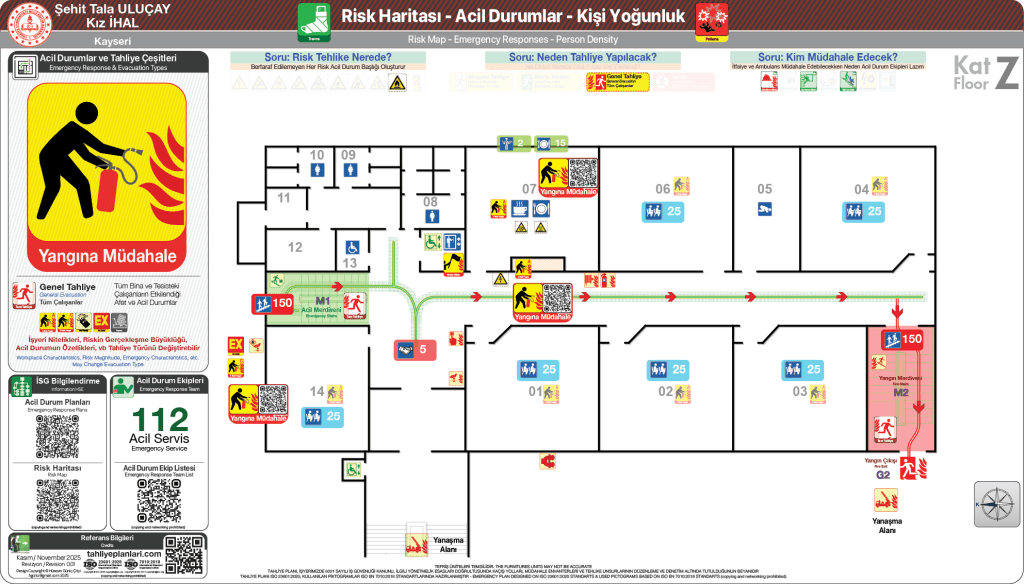 Lise Binası Risk Haritası
Kız İmam Hatip Anadolu Lisesi
ISO23601 Acil Durum ve Yangın Tahliye Planı
İHAL Acid Durum Eylem Planı