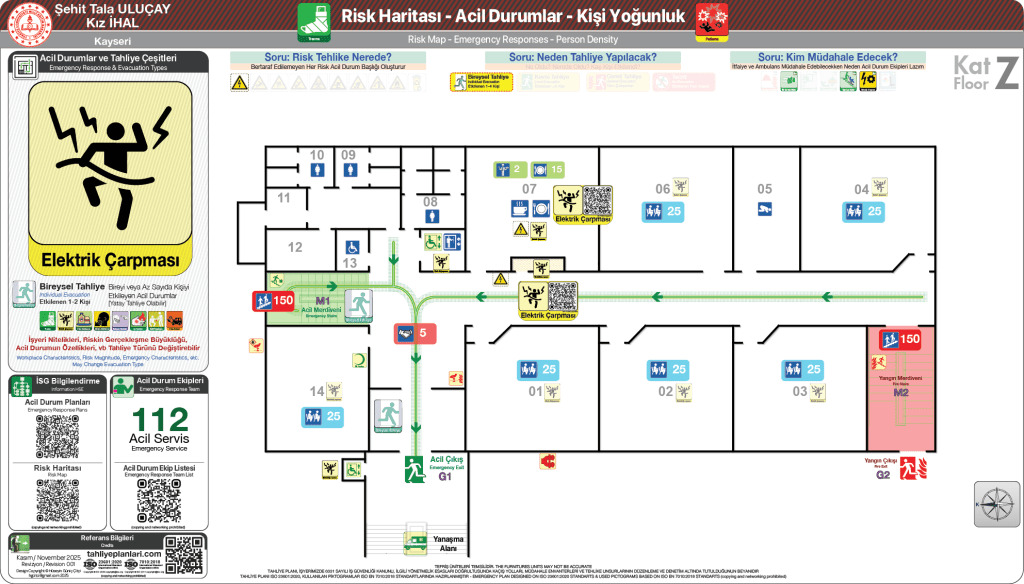 Lise Binası Risk Haritası
Kız İmam Hatip Anadolu Lisesi
ISO23601 Acil Durum ve Yangın Tahliye Planı
İHAL Acid Durum Eylem Planı
