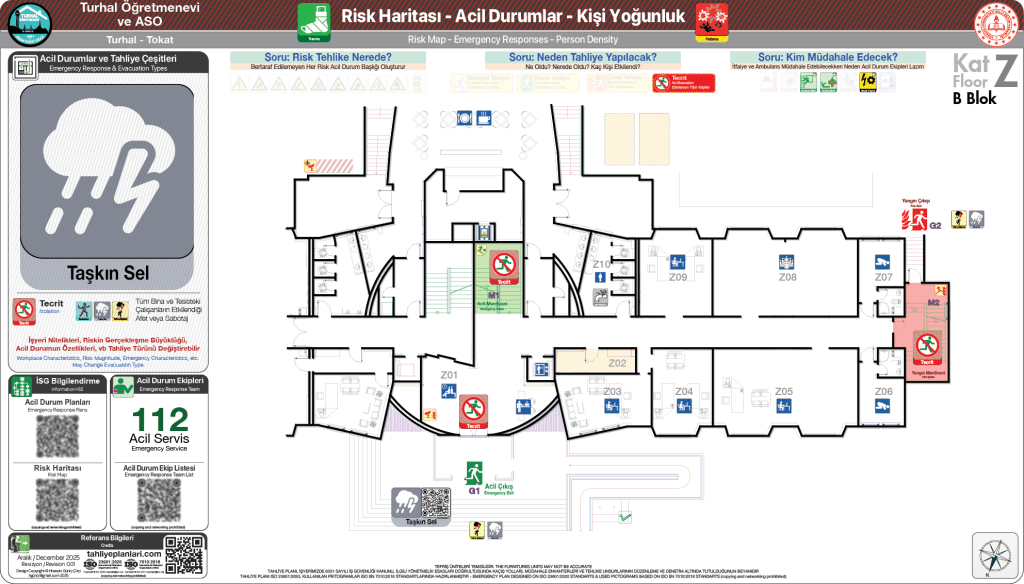 ISO 23601 Acil Durum ve Yangın Tahliye Planı
Tahliye Planı Örnekleri 
Tahliye Krokisi Örnekleri