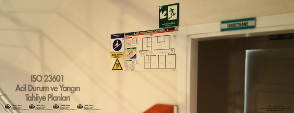 Anamur Öğretmenevi Tahliye Planı ve Uyarı Levhaları