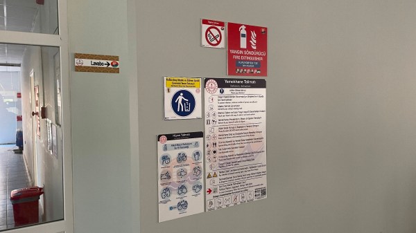 Öğretmenevi Yemekhane Restoran Uyarı Levhaları